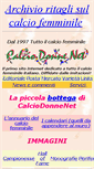 Mobile Screenshot of calciodonna.it